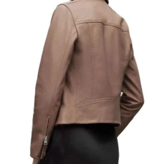 Erin Krakow The Wedding Cottage Vanessa Doyle Brown Leather Jacket Erin Krakow The Wedding Cottage Vanessa Doyle Brown Leather Jacket