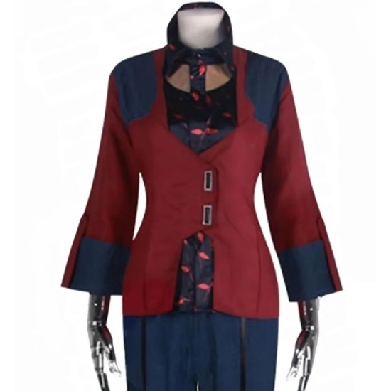 Cyberpunk 2077 V (Female Player) Red Leather Blazer