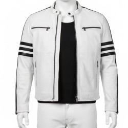 Fast X Vin Diesel (Dominic Toretto) White Leather Jacket