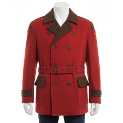 Black Mirror Lee Nicholas Harris (White Bear) Red Wool Coat Black Mirror Lee Nicholas Harris (White Bear) Red Wool Coat