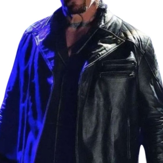 WWE RAW Monday Night Undertaker Black Leather Jacket