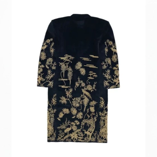 WWE RAW Seth Rollins Golden Peacock Long Coat
