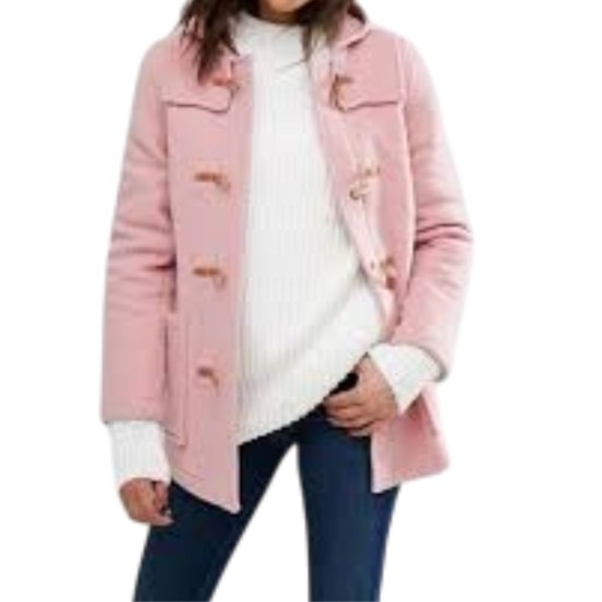 Tales From the Loop Abby Ryder Fortson (Young Girl) Pink Wool Coat