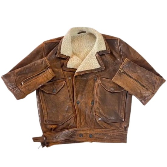 Sex Education Adam Groff (Connor Swindells) Suede Shearling Leather Jacket Sex Education Adam Groff (Connor Swindells) Suede Shearling Leather Jacket