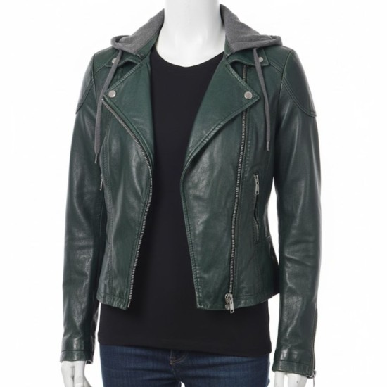 Person of Interest Adria Arjona (Dani Silva) Black Leather Jacket