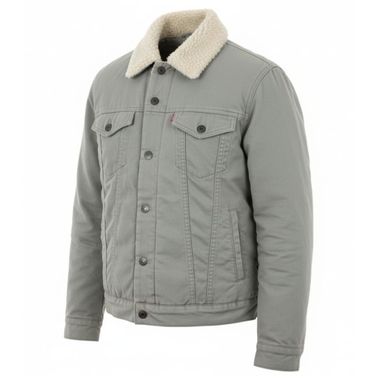 Riverdale Jughead Jones (Cole Sprouse) Grey Cotton Shearling Jacket Riverdale Jughead Jones (Cole Sprouse) Grey Cotton Shearling Jacket