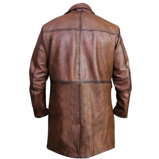 Red Notice Dwayne Johnson (John Hartley) Brown Leather Jacket