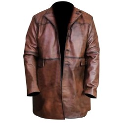 Red Notice Dwayne Johnson (John Hartley) Brown Leather Jacket