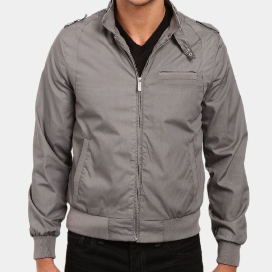 Air 2023 Matt Damon (Sonny Vaccaro) Grey Bomber Jacket