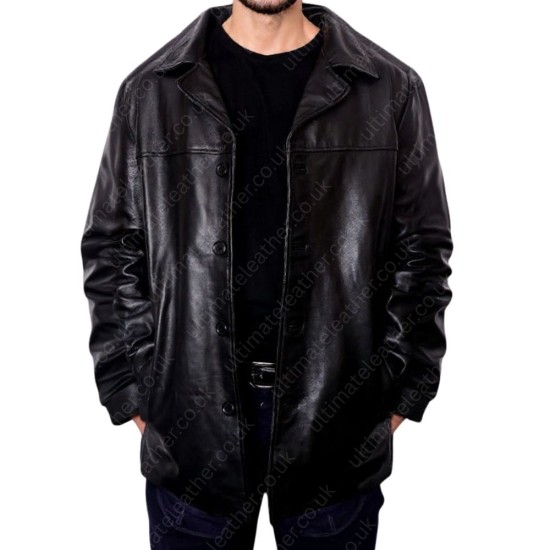 Insomnia 2002 Al Pacino (Will Dormer) Black Leather Jacket Insomnia 2002 Al Pacino (Will Dormer) Black Leather Jacket
