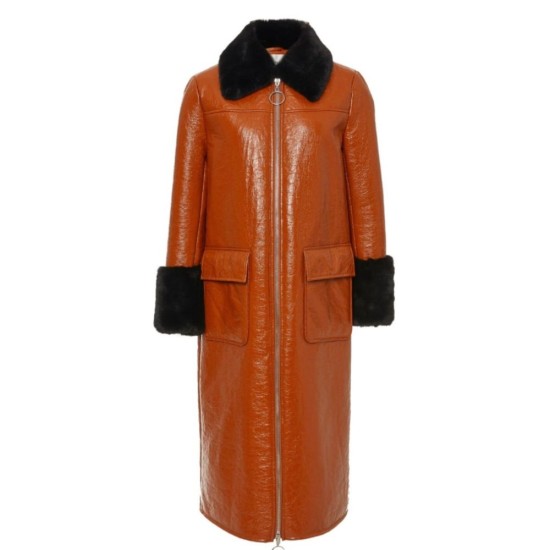 Supernatural S15 Danneel Ackles (Anael) Brown Leather Coat Supernatural S15 Danneel Ackles (Anael) Brown Leather Coat