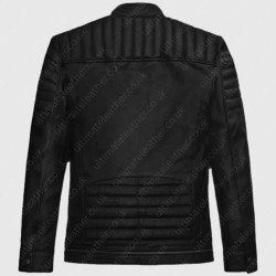 Andrew Tate Black Leather Biker Jacket