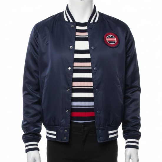 Doctor Who Pearl Mackie (Bill) Satin Varsity Jacket Doctor Who Pearl Mackie (Bill) Satin Varsity Jacket