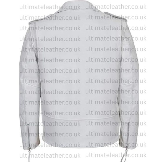 Brando White Leather Jacket Brando White Leather Jacket