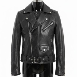 Cobra Kai Jacob Bertrand (Eli Moskowitz) Black Leather Jacket
