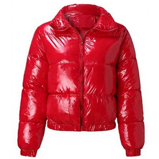 Muted Cristina Kovani Red Puffer Jacket