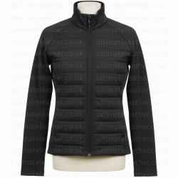 Lady Scorpions 2024 Cynthia Rothrock (Alena Moore) Black Quilted Jacket