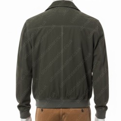 David Beckham Green Suede Leather Jacket David Beckham Green Suede Leather Jacket