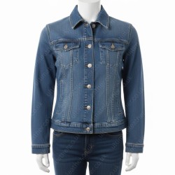 Never Have I Ever Maitreyi Ramakrishnan (Devi Vishwakumar) Blue Jacket Never Have I Ever Maitreyi Ramakrishnan (Devi Vishwakumar) Blue Jacket