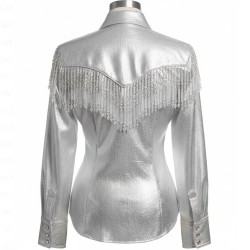 Dolly Parton White Fringe Jacket