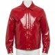 Drake On the Radar Freestyle Red Leather Jacket Drake On the Radar Freestyle Red Leather Jacket