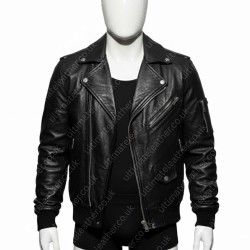 The Forest Hills 2024 Billy (Edward Furlong) Black Leather Jacket The Forest Hills 2024 Billy (Edward Furlong) Black Leather Jacket