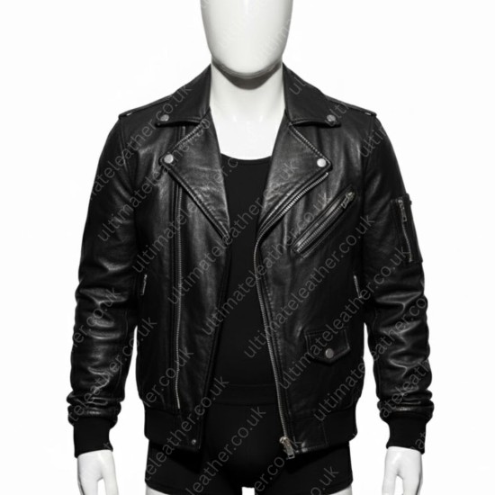 The Forest Hills 2024 Billy (Edward Furlong) Black Leather Jacket