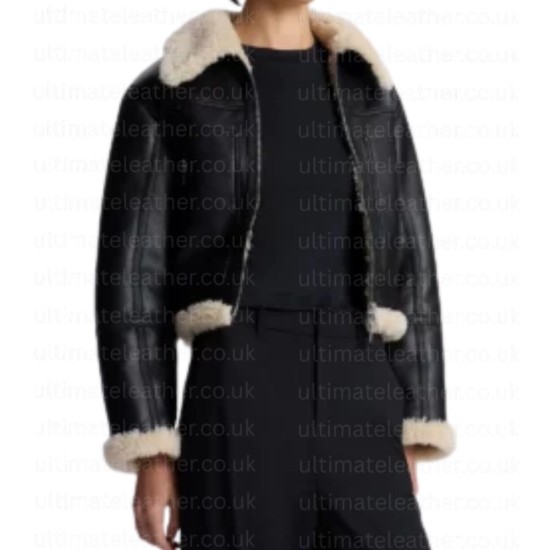 Erin Andrews Black Leather Jacket