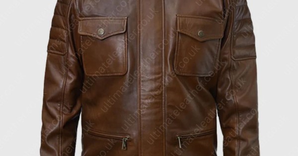 Boss Level Roy Pulver Leather Jacket Frank Grillo Brown Jacket