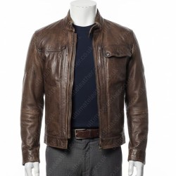 Gerard Butler Distressed Leather Jacket Gerard Butler Distressed Leather Jacket