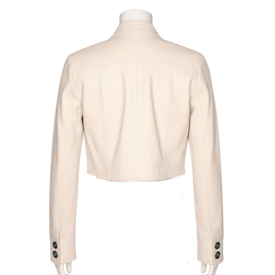 Hannah Montana Miley Cyrus (Miley Stewart) Off-White Jacket Hannah Montana Miley Cyrus (Miley Stewart) Off-White Jacket