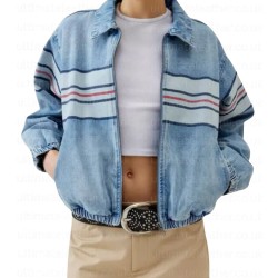 High Potential S01 Amirah J (Ava) Denim Bomber Jacket High Potential S01 Amirah J (Ava) Denim Bomber Jacket