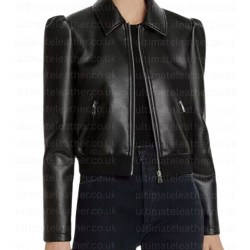 Home Economics Karla Souza (Marina) Leather Bomber Jacket Home Economics Karla Souza (Marina) Leather Bomber Jacket