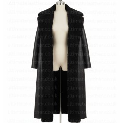 House of Gucci Lady Gaga (Patrizia Reggiani) Black Shearling Leather Coat House of Gucci Lady Gaga (Patrizia Reggiani) Black Shearling Leather Coat
