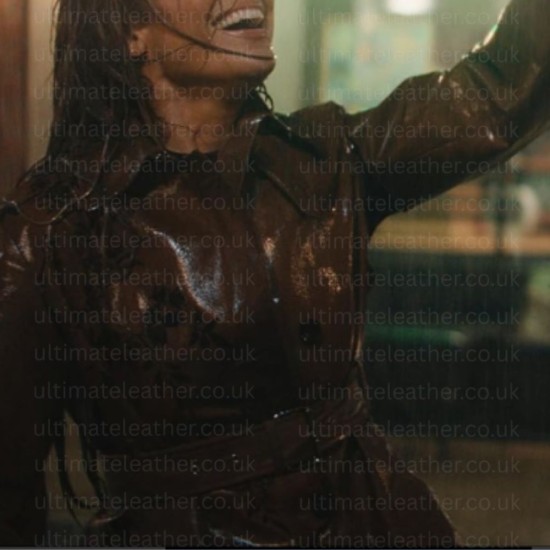 Jennifer Lopez This Is Me Now 2024 Artist Brown Leather Coat Jennifer Lopez This Is Me Now 2024 Artist Brown Leather Coat
