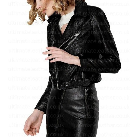 The Matrix 4 Jessica Henwick (Bugs) Leather Jacket The Matrix 4 Jessica Henwick (Bugs) Leather Jacket