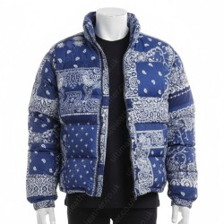 Kanye West Paisley Blue Jacket Kanye West Paisley Blue Jacket