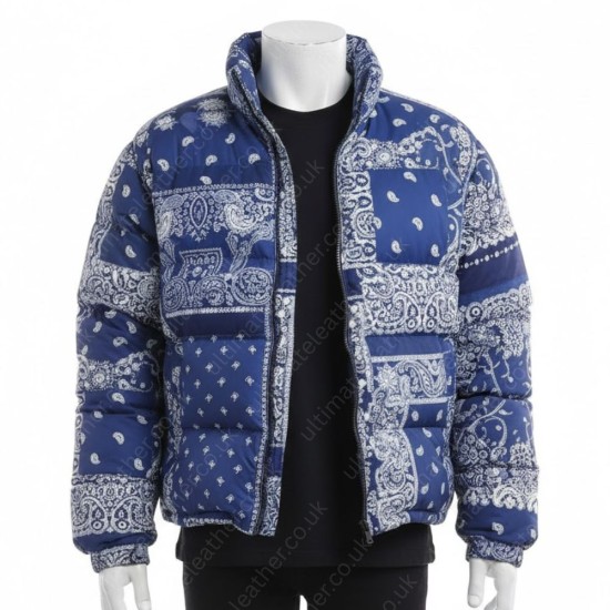 Kanye West Paisley Blue Jacket