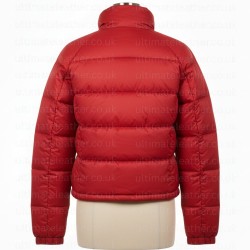 Laura Linney Red Puffer Jacket
