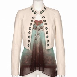 Hannah Montana Miley Cyrus (Miley Stewart) Off-White Jacket