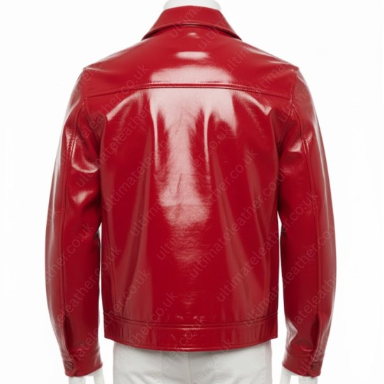 Drake On the Radar Freestyle Red Leather Jacket Drake On the Radar Freestyle Red Leather Jacket