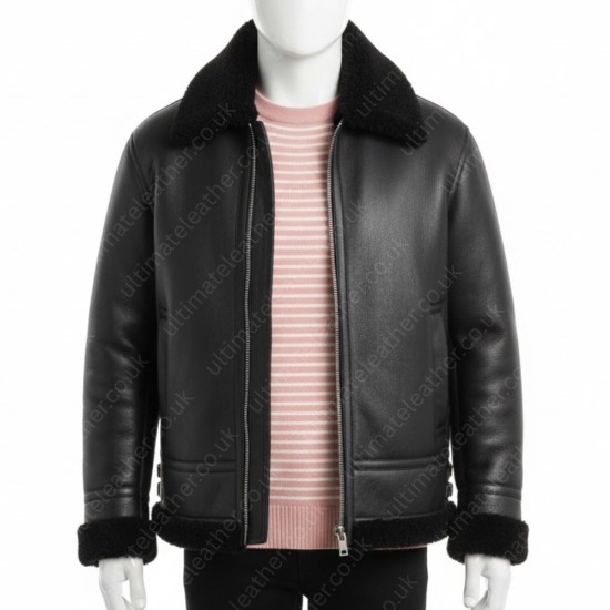 Ryan Gosling Shearling Leather Jacket Ryan Gosling Shearling Leather Jacket