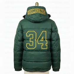 Simone Biles Green Bay Packers Puffer Jacket