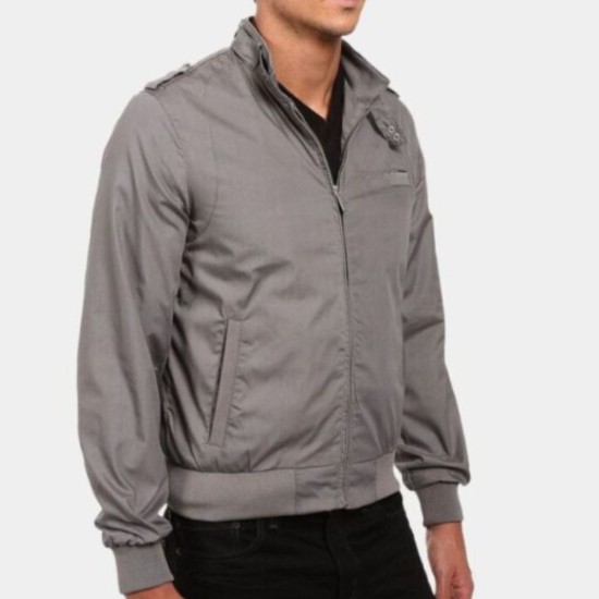Air 2023 Matt Damon (Sonny Vaccaro) Grey Bomber Jacket