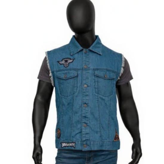 Stranger Things Eddie Munson Denim Vest Stranger Things Eddie Munson Denim Vest