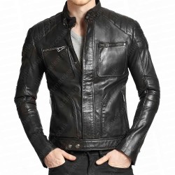 S.W.A.T. S03 Jim Street (Alex Russell) Black Leather Jacket S.W.A.T. S03 Jim Street (Alex Russell) Black Leather Jacket