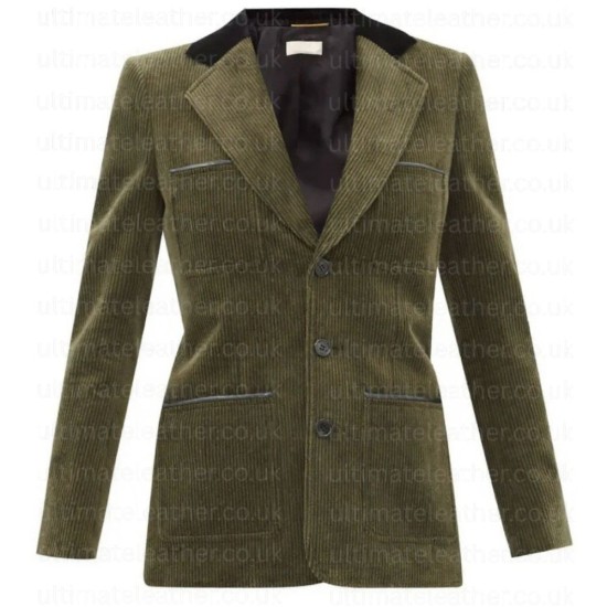 The Adam Project Jennifer Garner (Ellie Reed) Green Corduroy Blazer