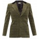 The Adam Project Jennifer Garner (Ellie Reed) Green Corduroy Blazer