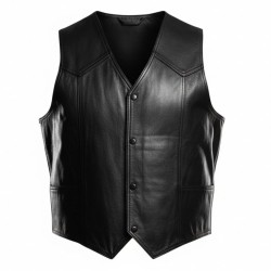 The Undertaker WWE Black Leather Vest The Undertaker WWE Black Leather Vest