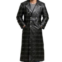 WW2 German Classic Officer Military Uniform Black Trench Coat WW2 German Classic Officer Military Uniform Black Trench Coat